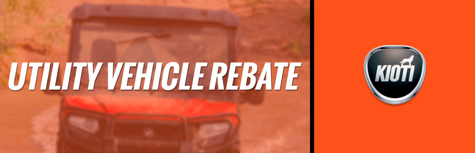KIOTI: Utility Vehicle Rebate